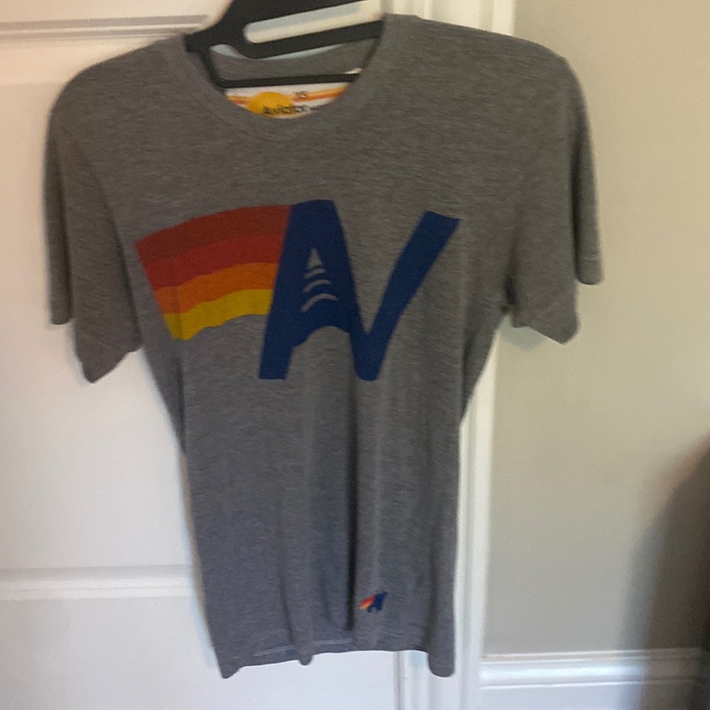 LOGO TEE - HEATHER GREY (Aviator Nation)